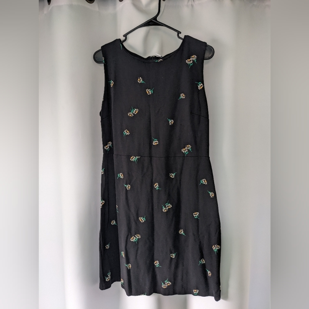 Black A-Line Sleeveless Dress